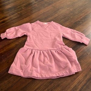 Crewcuts girls pink sweater dress, size: 4T